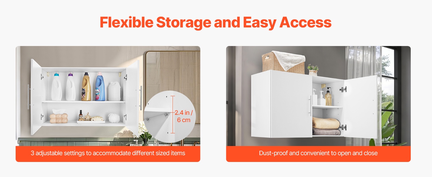 Säädettävä hylly pyykkikaapissa