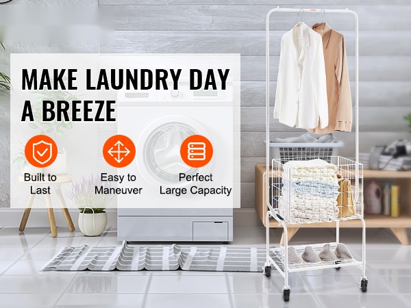 Säädettävä pyykkikärry