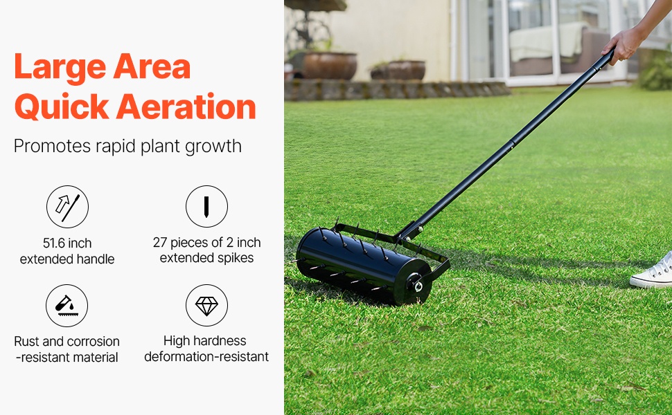 Rullaava nurmikon ilmastin näkymä 1