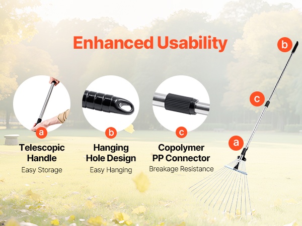 Haravan ripustusreikä ja kahva