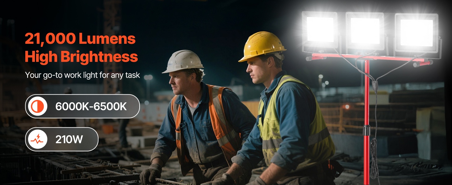 LED-työvalo jalustalla