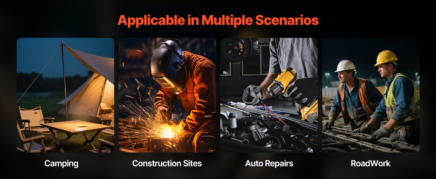 Työvalo työmaakohteessa