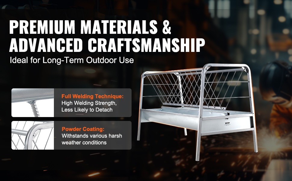 Heinäteline, hitsattu ja jauhemaalattu teräsrakenne