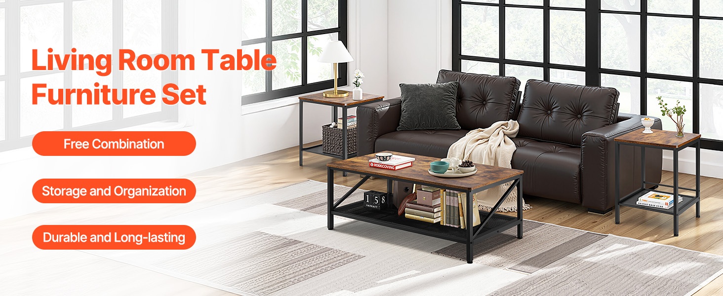 Olohuoneen sohvapöytäsarja