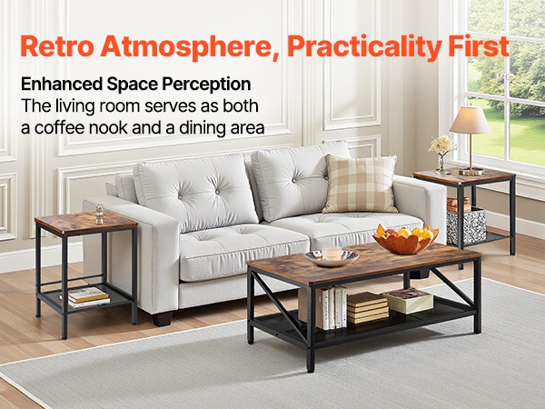 Sohvapöytäsarja olohuoneessa