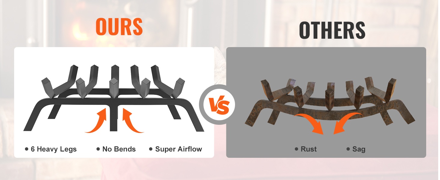 Kohotettu halkoteline takkaan