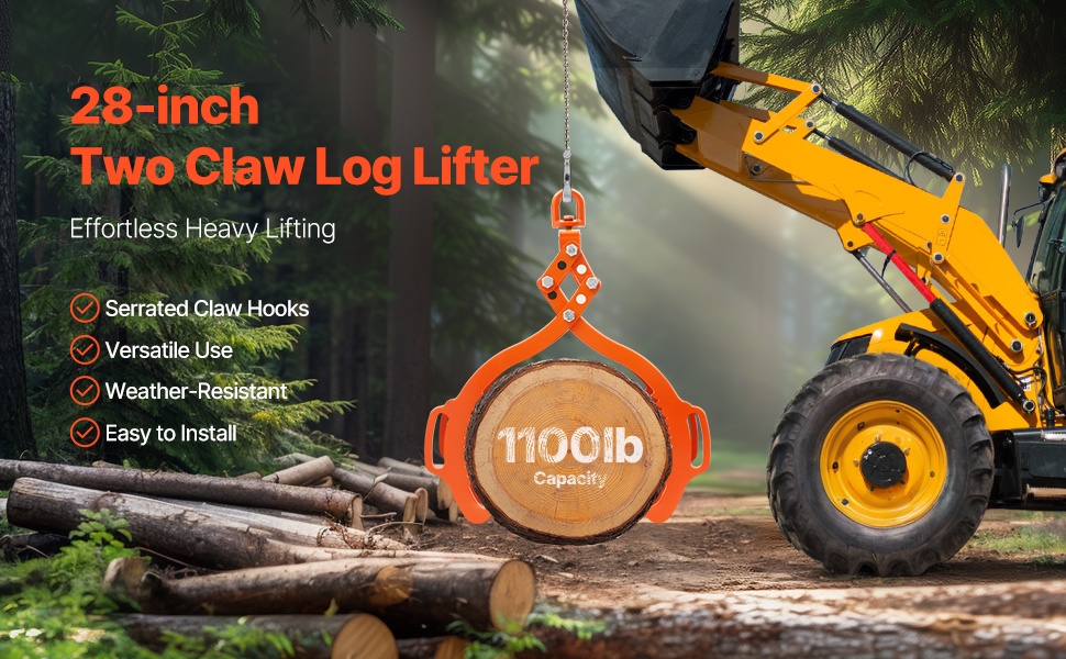 Puutavarapihdit kotkankynsimuotoisella tartunnalla