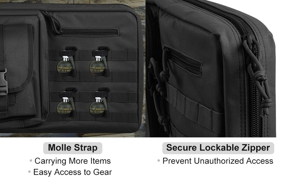 Molle-järjestelmä ja lukittava vetoketju