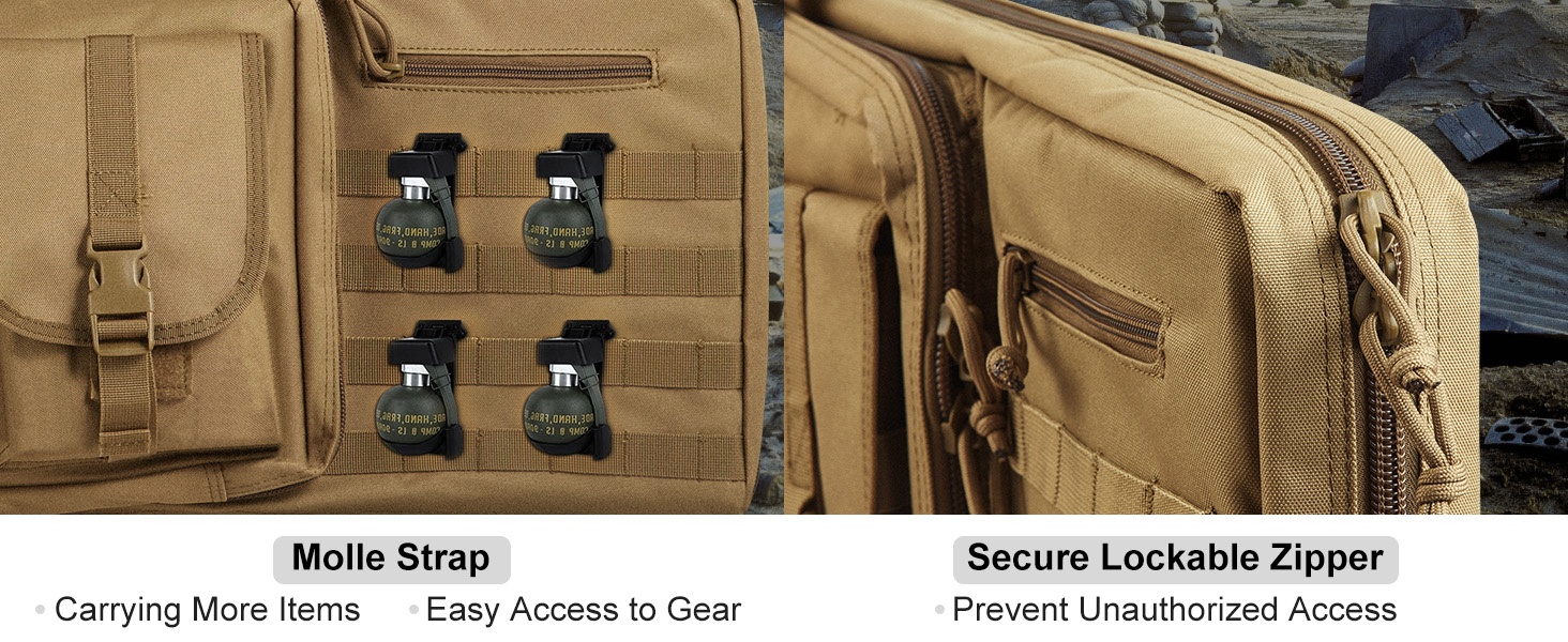 Molle-järjestelmä ja lukittava vetoketju