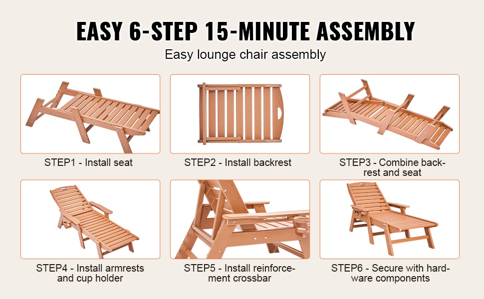 Lepotuolin kokoaminen
