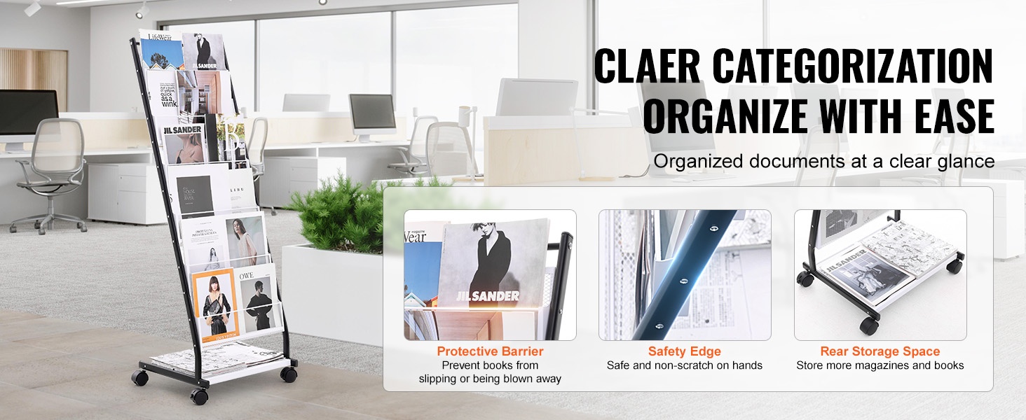 Lehtiteline, turvareunat ja alahylly