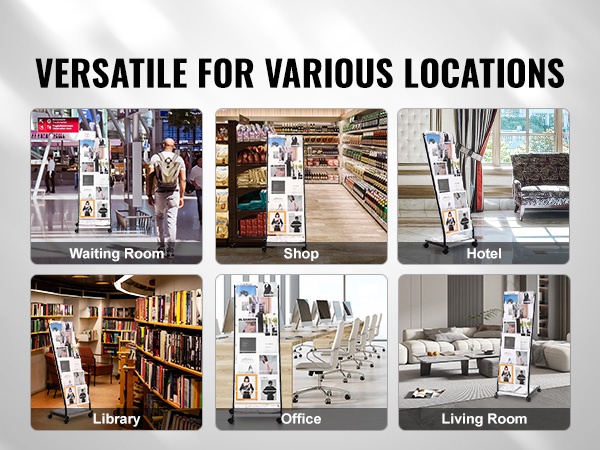 Lehtiteline, ammattimainen esillepano