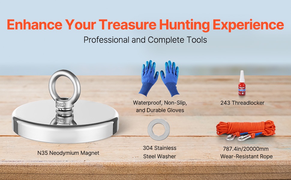 Magneettikalastussarjan tarvikkeet