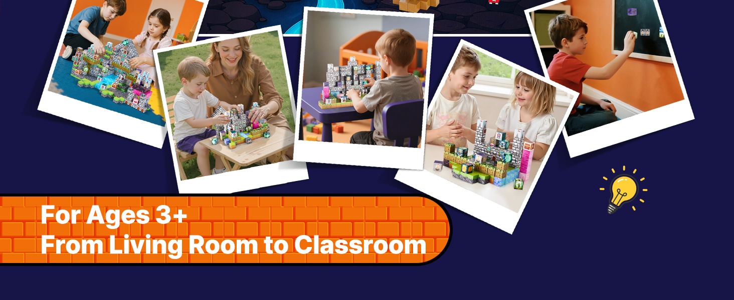 Magneettikuutiosetti rakennelmineen