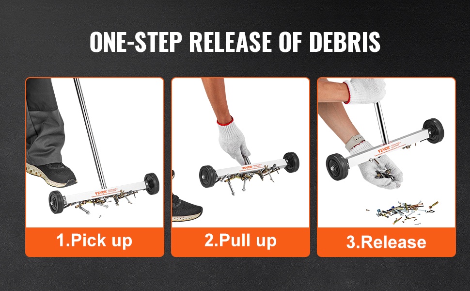 Helppokäyttöinen magneettinen lakaisija