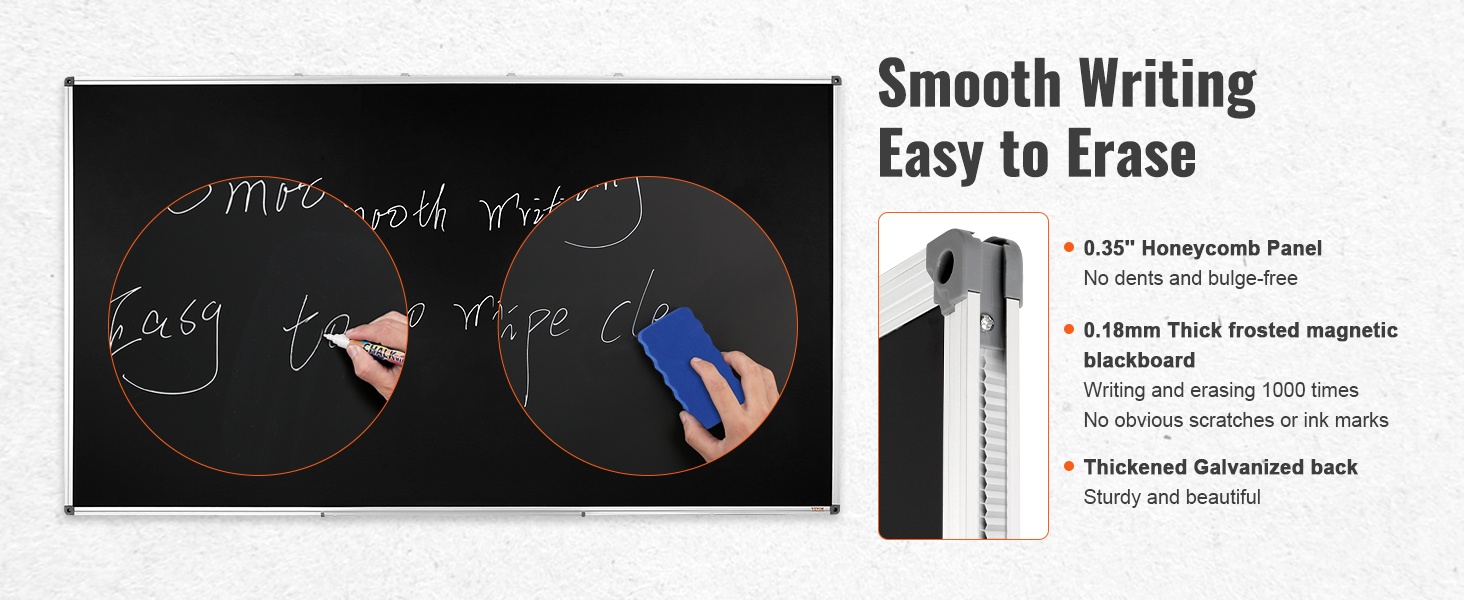 Sileä kirjoitus- ja pyyhintäpinta