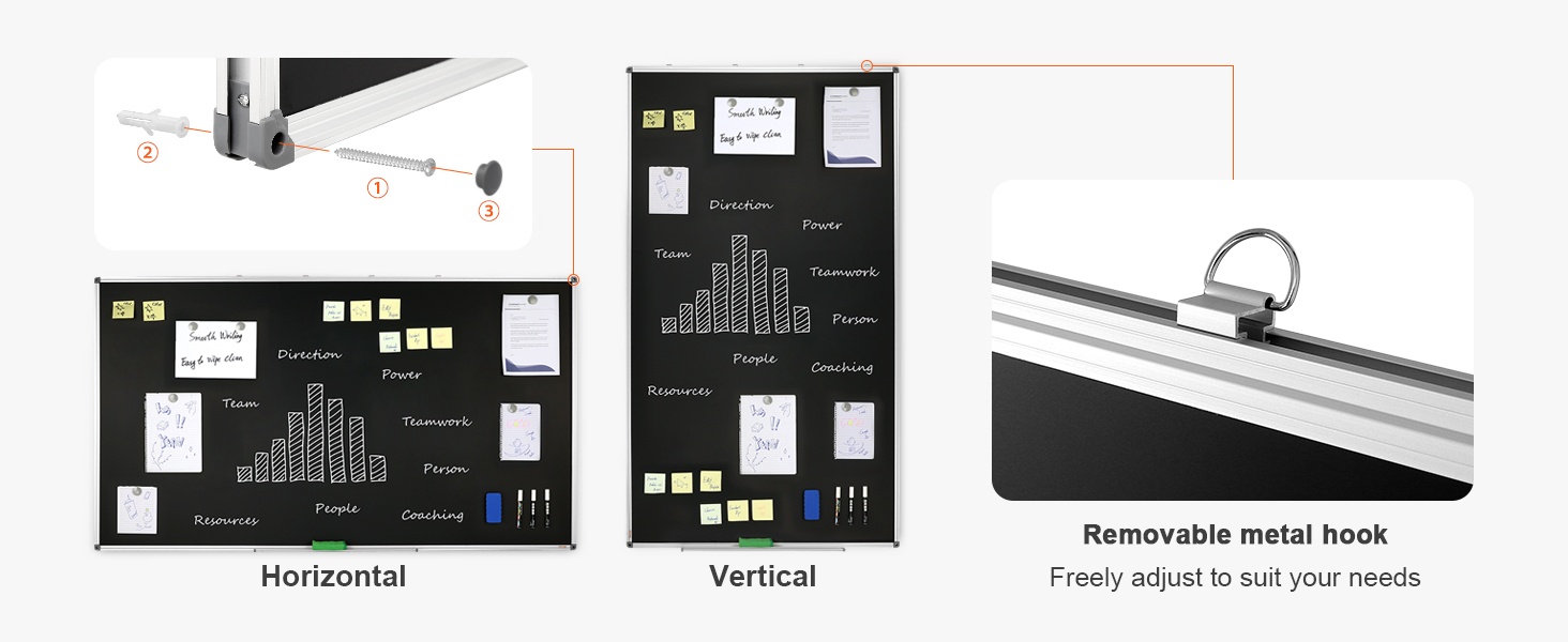Seinäasennus vaaka- tai pystysuunnassa