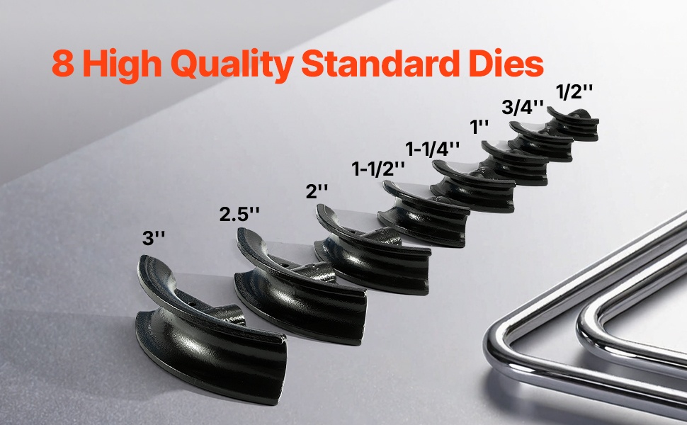 Putkentaivutin ja mukana tulevat taivutusmuotit