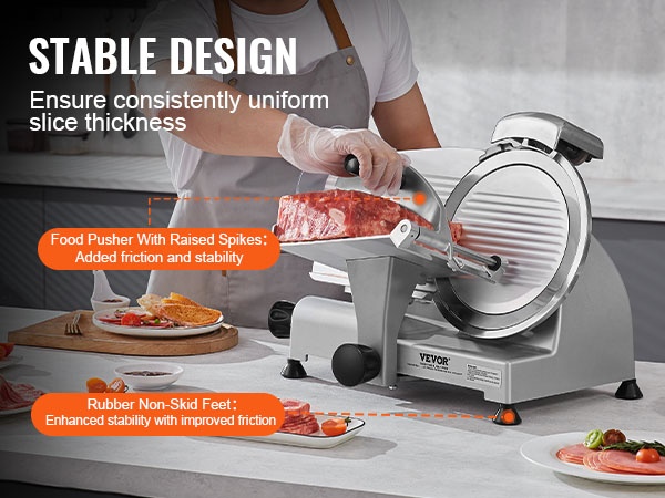 Vakaa viipalointi ja tasainen paksuus