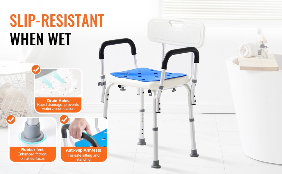 Kompakti suihkutuoli ammeeseen