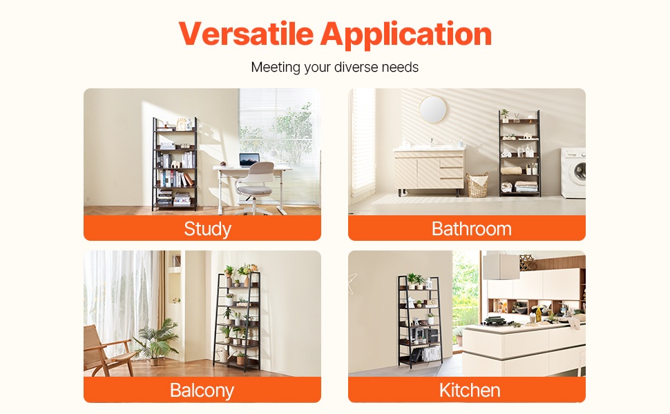 Monikäyttöinen hylly eri huoneisiin