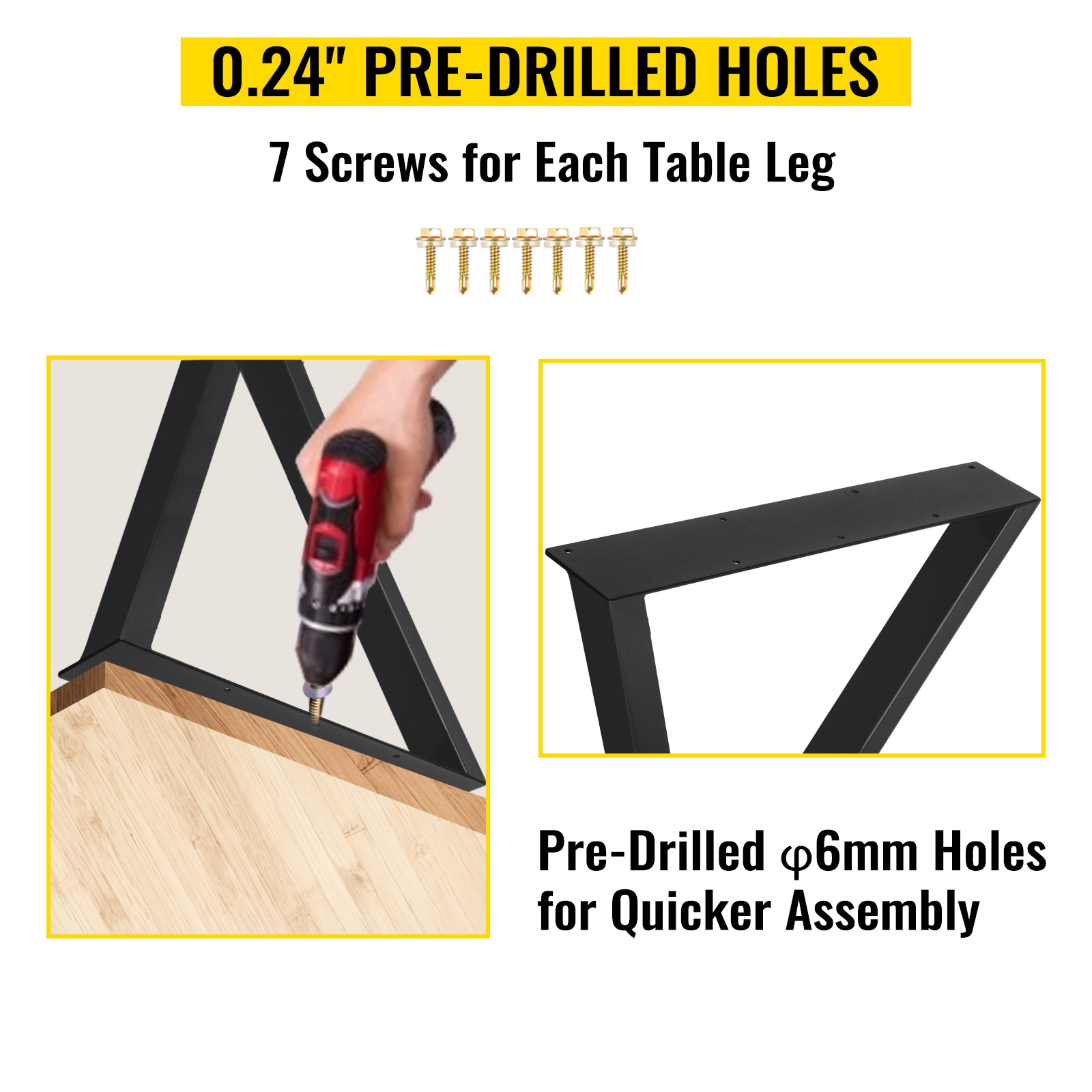 Esiporatut reiät asennusta varten