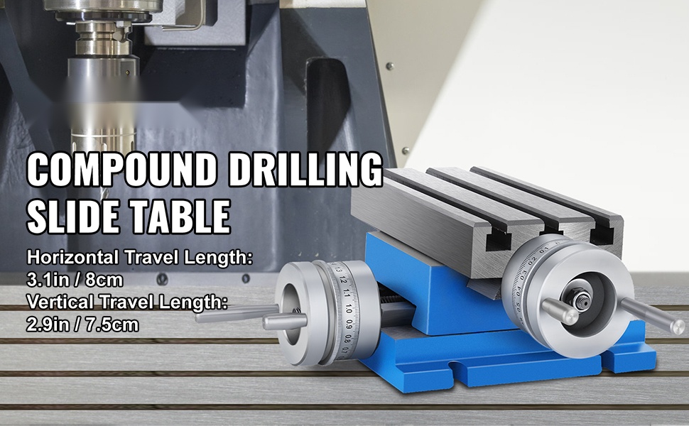 Ristisyöttöpöytä porakoneelle