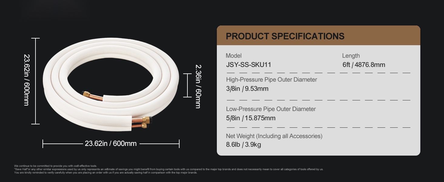 Kylmäaineputkisarja tarvikkeineen