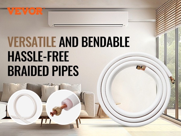 Mini-split-kylmäaineputkisarja, lähikuva eristyksestä