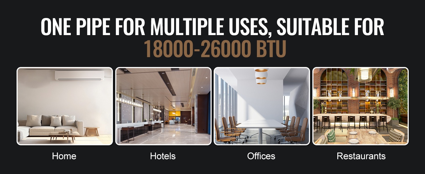 Joustava kupariputki mini-split-järjestelmälle