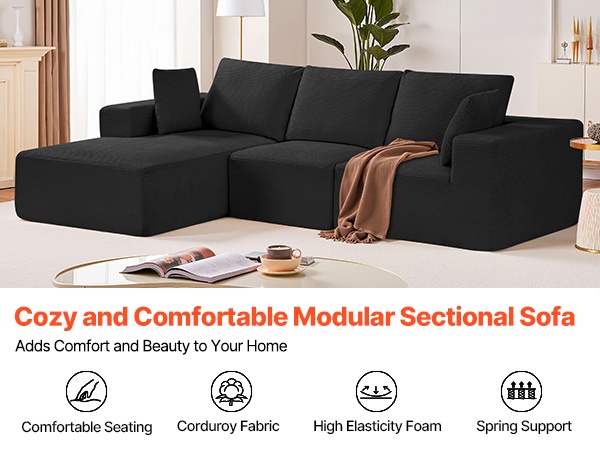 Modulaarinen sohva, näkymä eri kulmasta