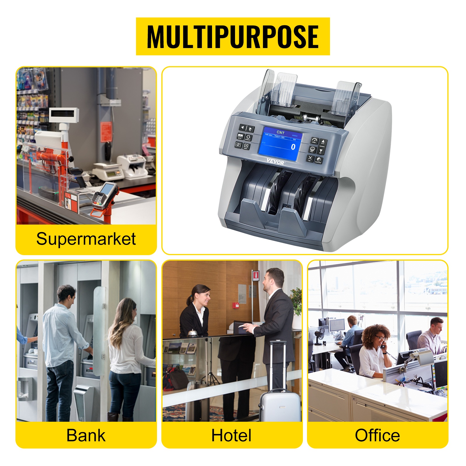 Monikäyttöinen setelilaskuri