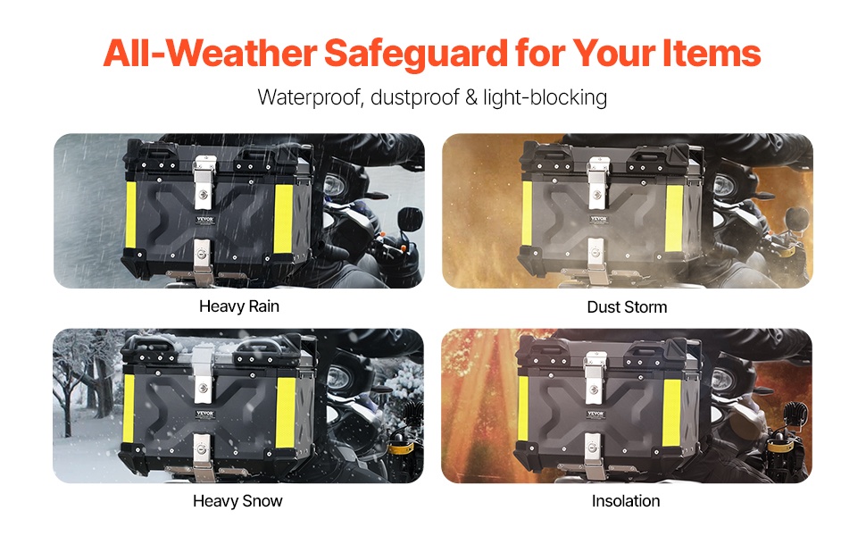 Säänkestävä moottoripyörän laukku