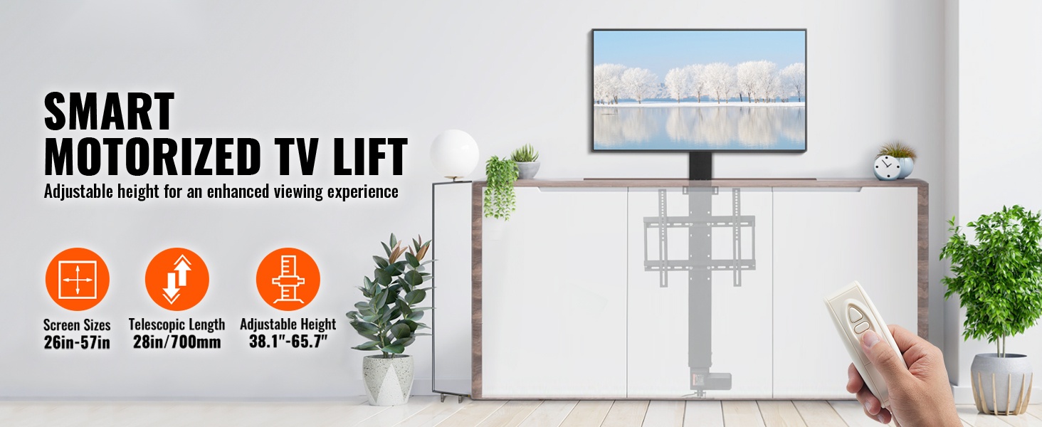 Moottoroitu TV-nostin