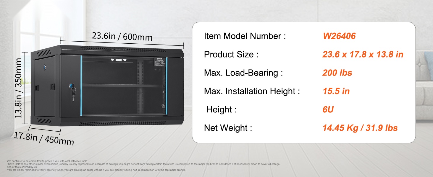 Verkkopalvelinkaappi asennettuna seinälle
