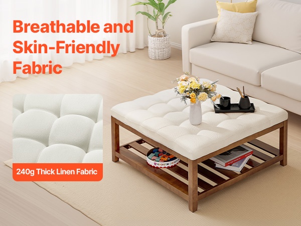 Pellavaverhoiltu istuinpinta käytössä