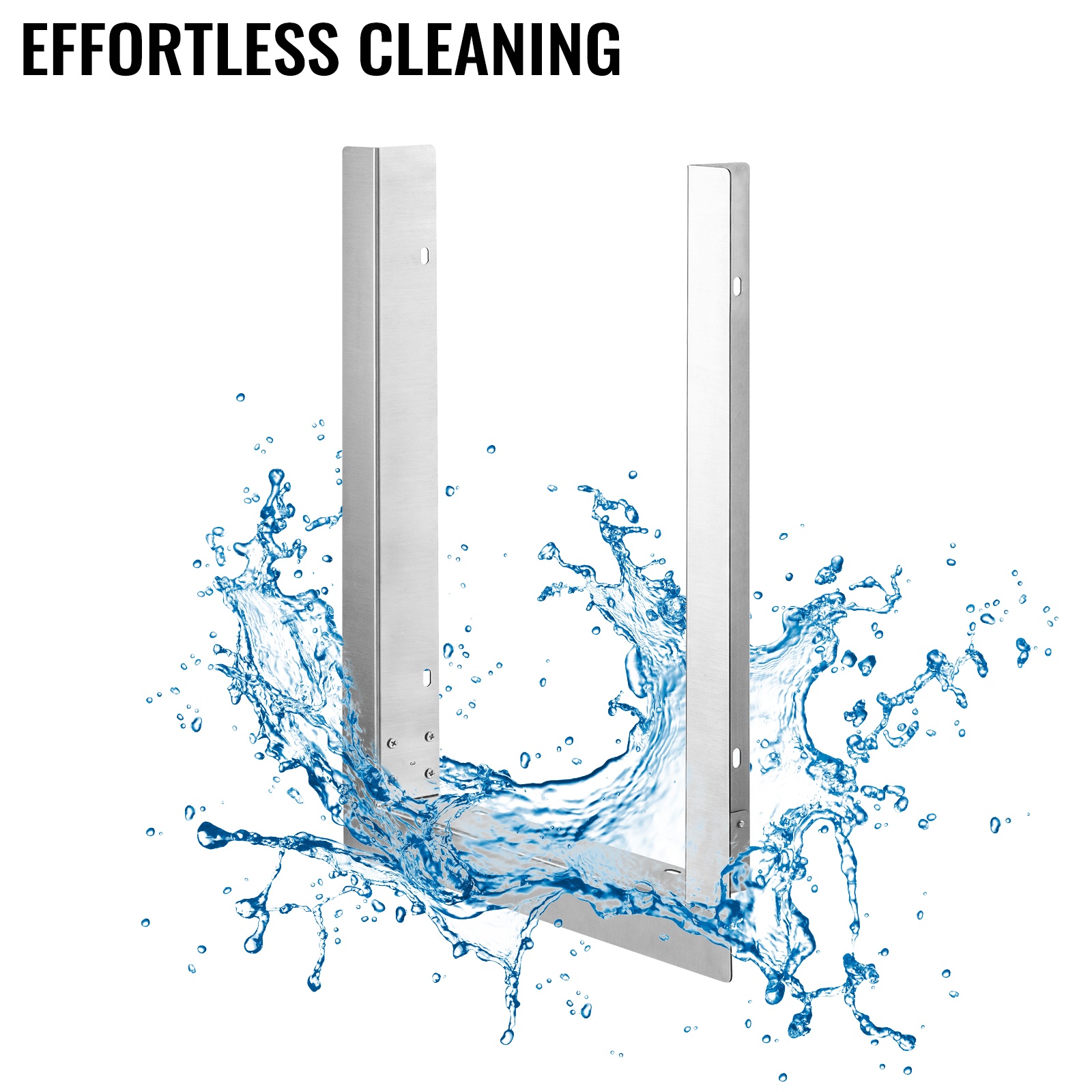 Helposti puhdistettava ruostumaton teräs