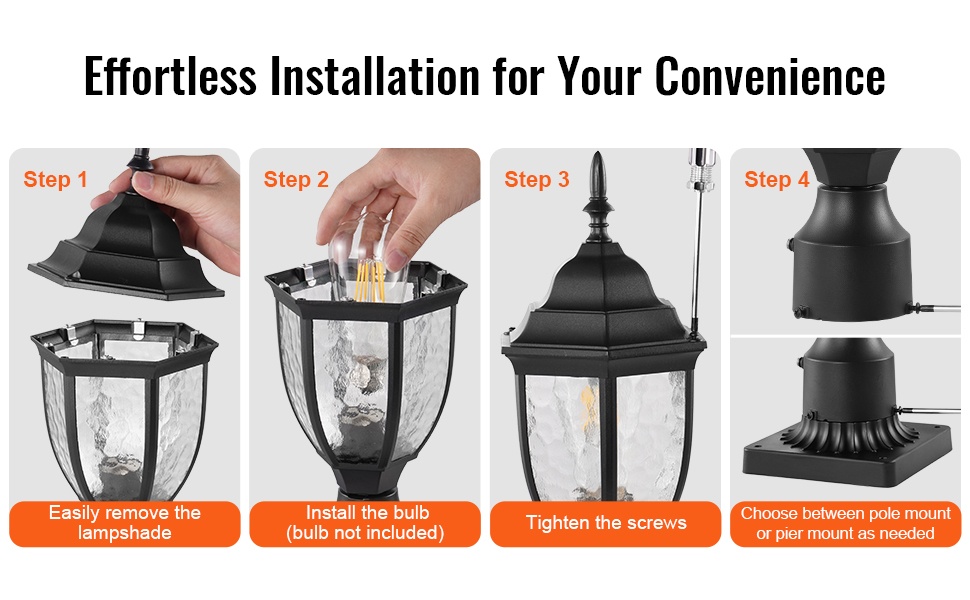 Helposti asennettava ulkovalopylväs