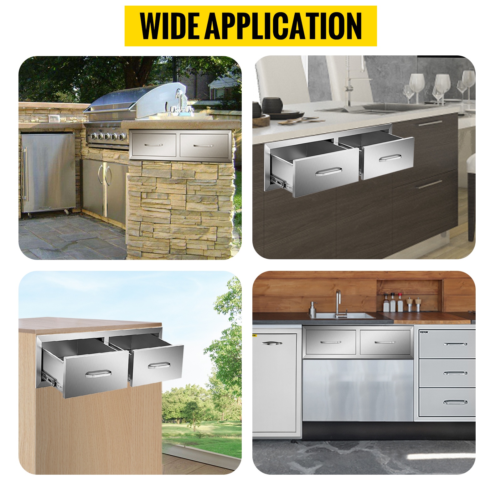 Ulkokeittiön laatikoston käyttökohteet