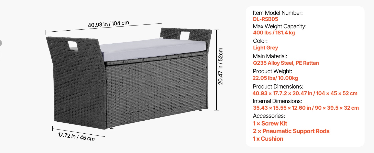 Ulkosäilytyspenkki yleiskuva