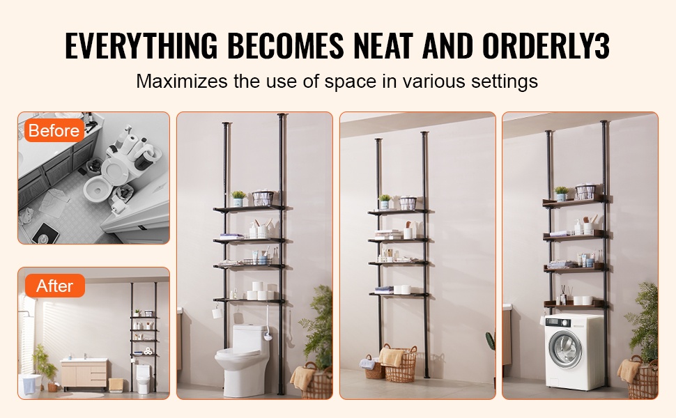 Hyllyn monikäyttöinen käyttö kodinhoitotilassa