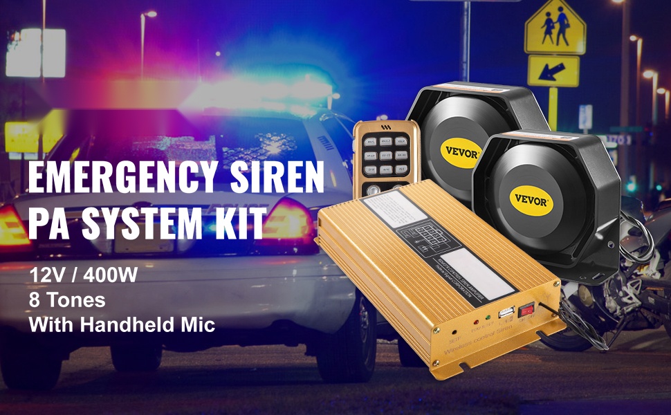 200W auton hälytyssireeni