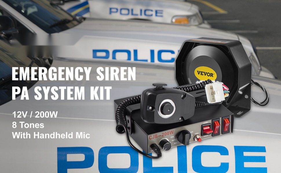 200W hälytyssireenipaketti