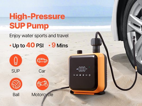 Kompakti sähköpumppu SUP-laudalle