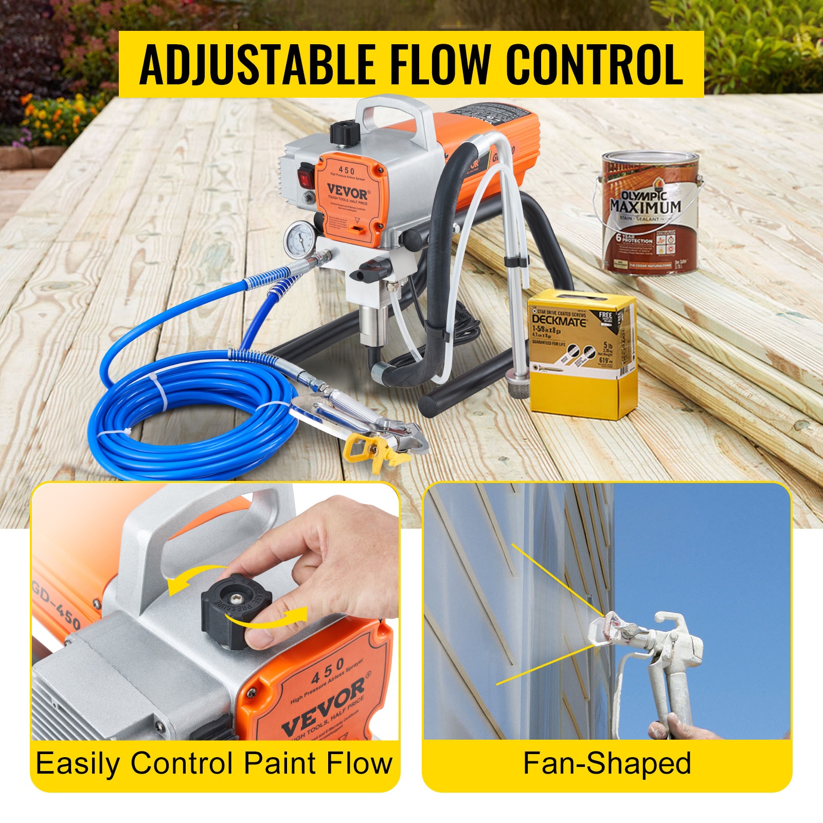 Säädettävä maalivirta