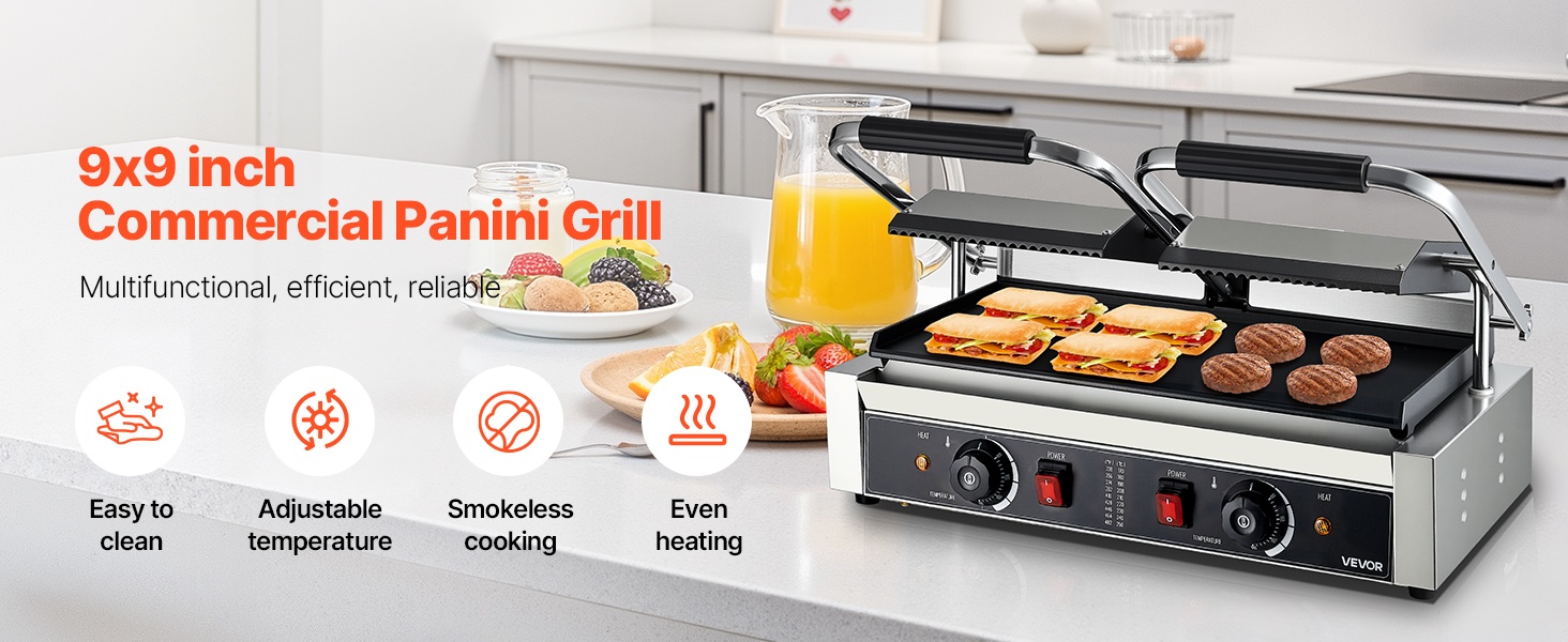 Paninigrilli työtasolla