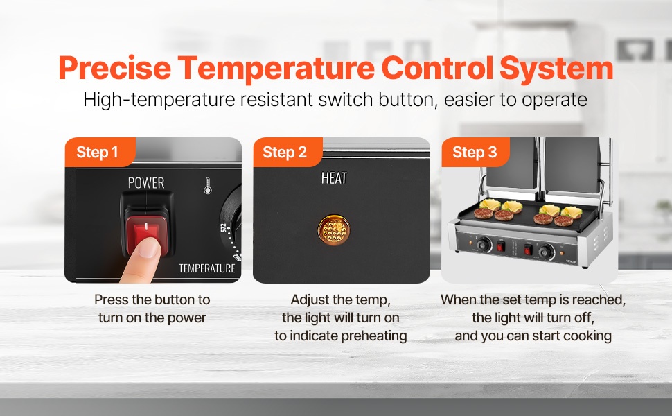 Paninigrilli lämpötilansäädöllä