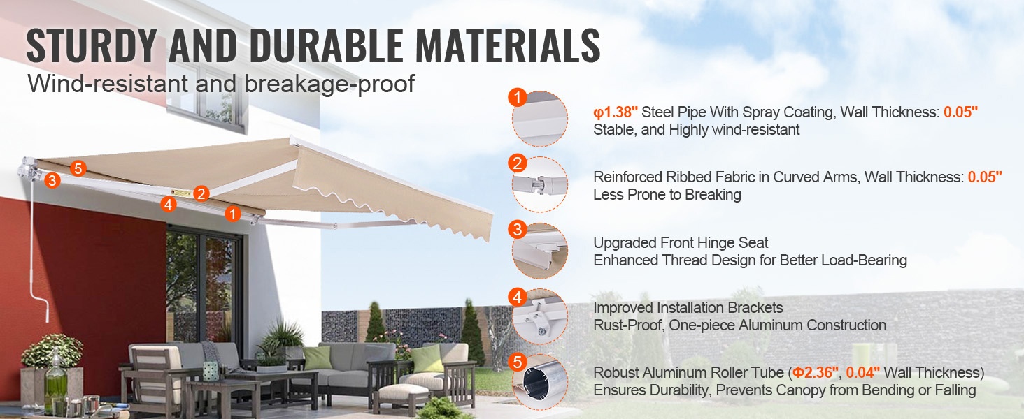 Tukeva teräs- ja alumiinirakenne