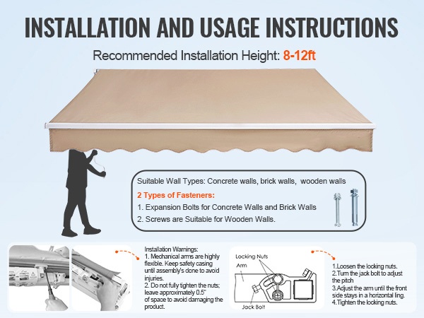 Asennuskorkeus ja kiinnitys