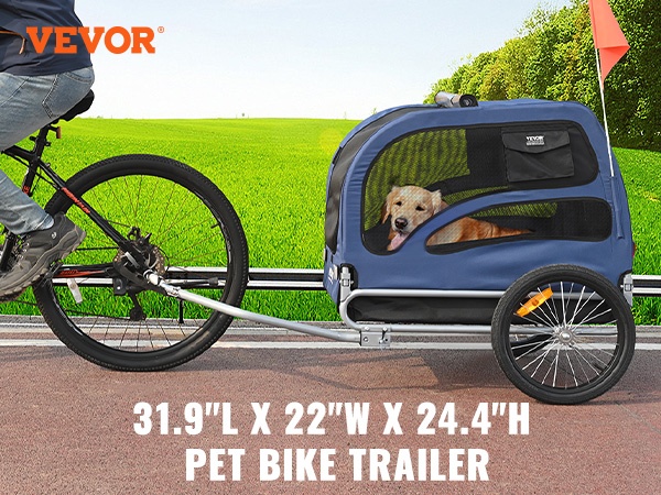 Koiran polkupyöräkärry, kokoontaitettuna